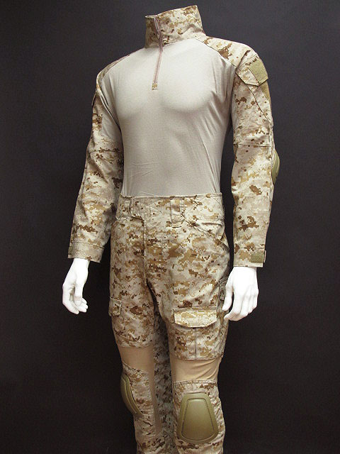 EMERSON Combat Shirt & Pants Digital Desert AOR1 Camo w/Elbow