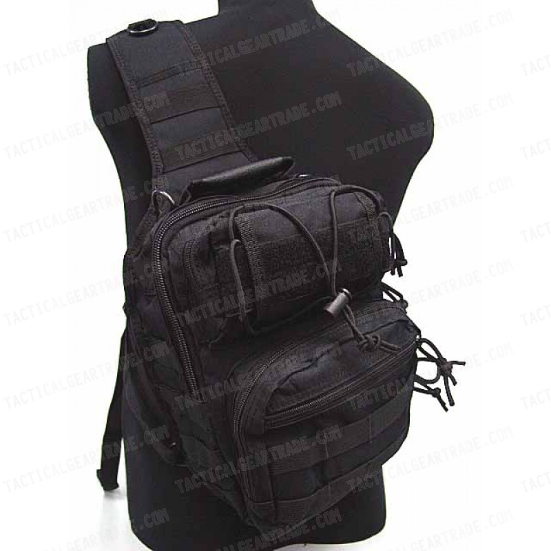 Tactical Utility Gear Shoulder Sling Bag Black M for $20.99