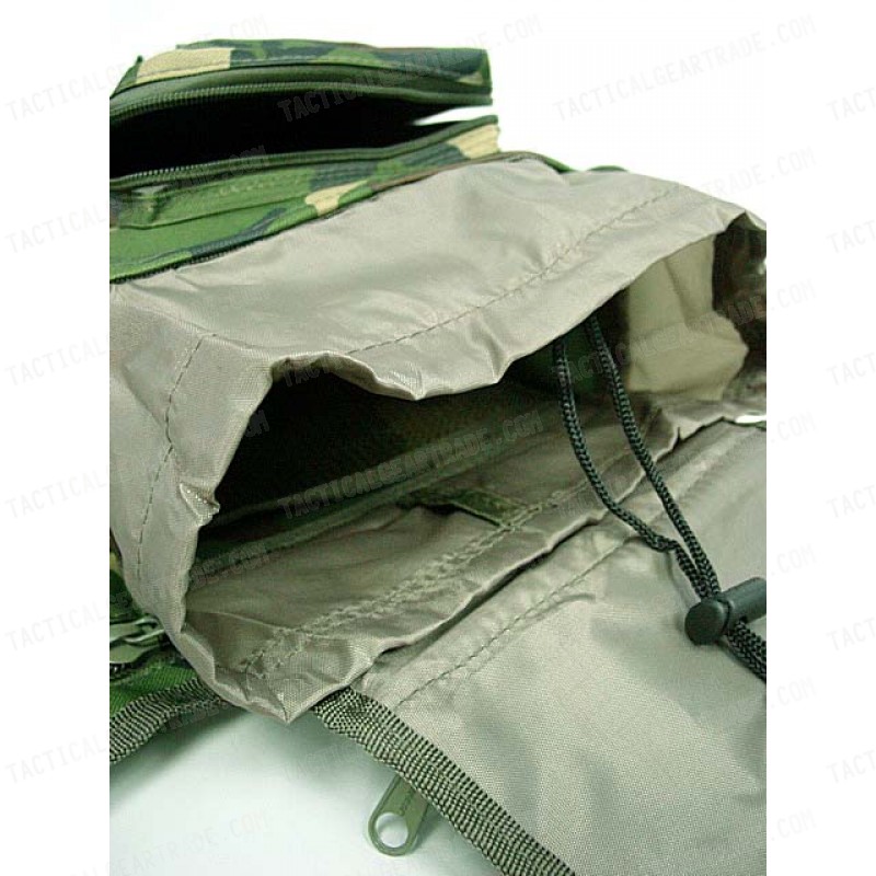 Tactical Utility Shoulder Pack Carrier Bag Camo Woodland