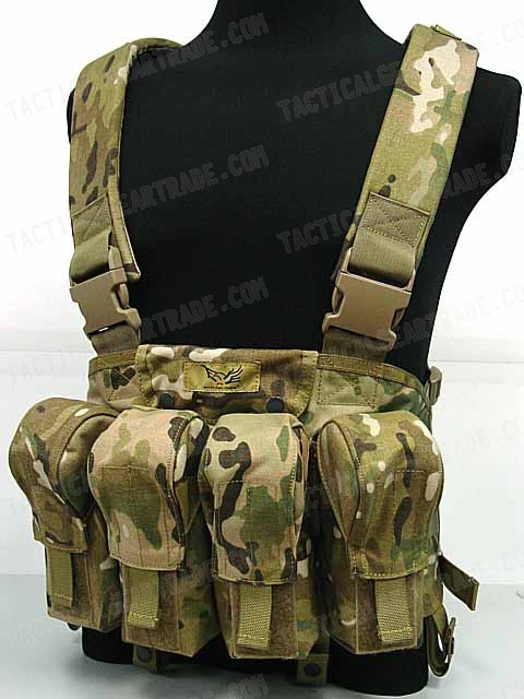 Flyye 1000D Tactical LBT AK Magazine Chest Rig Vest Multicam for