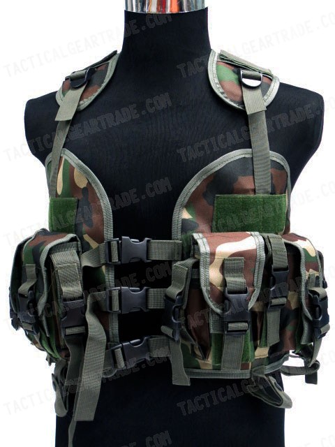 US Navy Seal CQB LBV Modular Assault Vest Camo Woodland for $20.99