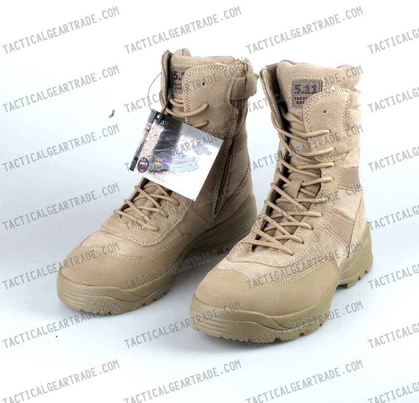 5 11 Style 9 Tactical Hrt Urban Boots With Zipper Quick Off Tan Black For 62 99