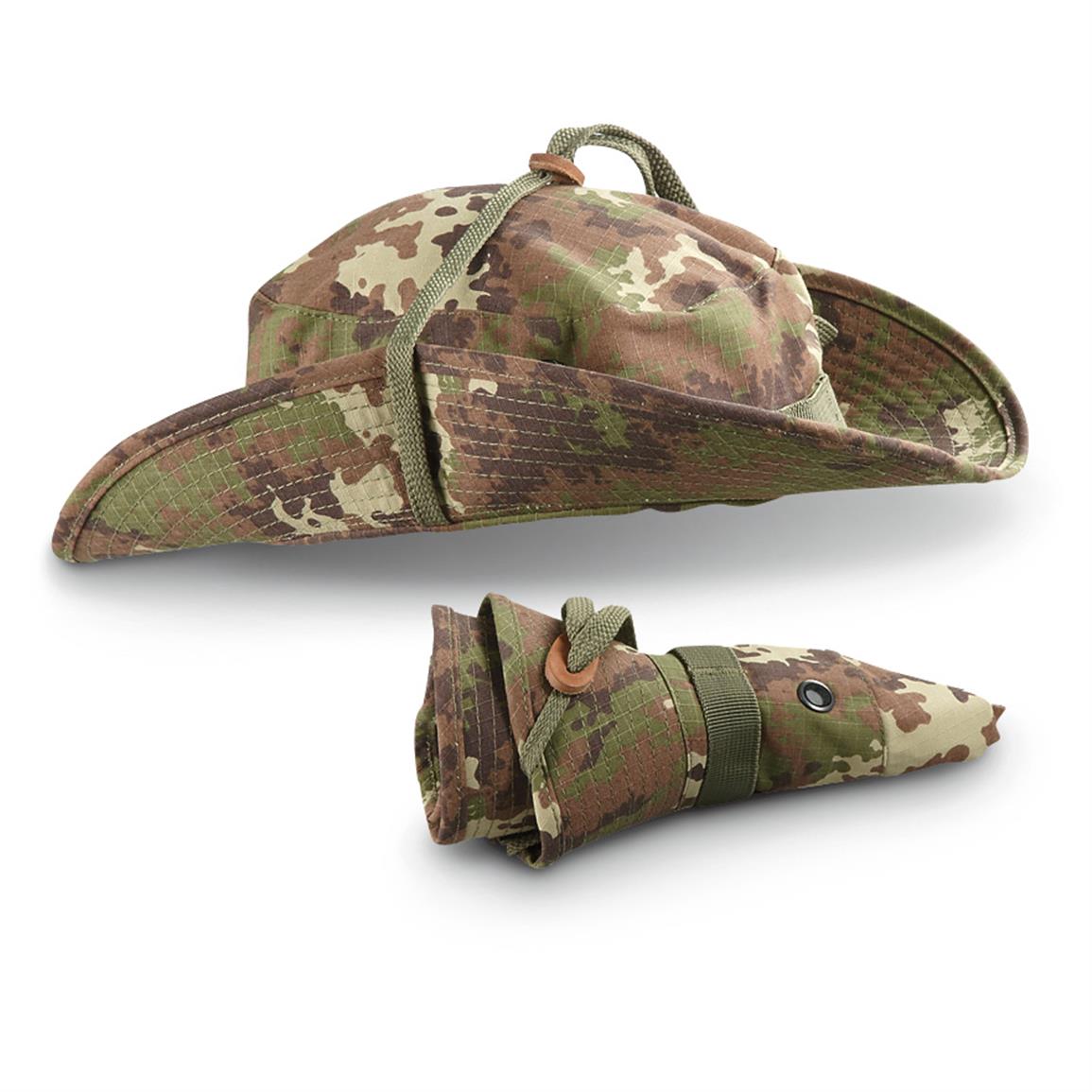 Military SPEC Boonie Hats Cap Italian Digital Woodland Camo for $8.99
